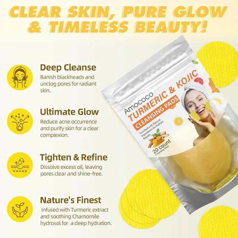 Turmeric Kojic Acid Cleansing Pads