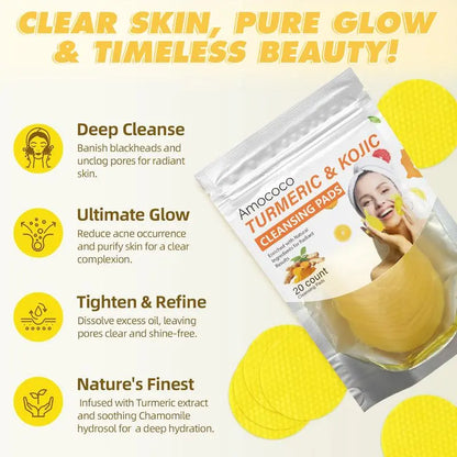 Turmeric Kojic Acid Cleansing Pads